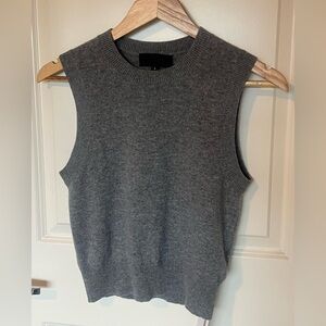 SOLD Nili Lotan May cashmere tank in grey, size M, as seen on Meghan Markle